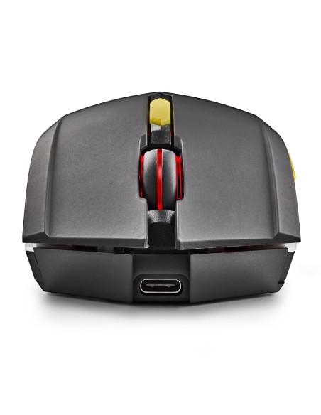 NGS GMX-200 ratón Juego Ambidextro RF inalámbrico Óptico 3200 DPI