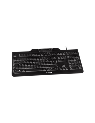 CHERRY KC 1000 SC teclado Oficina USB QWERTY Español Negro