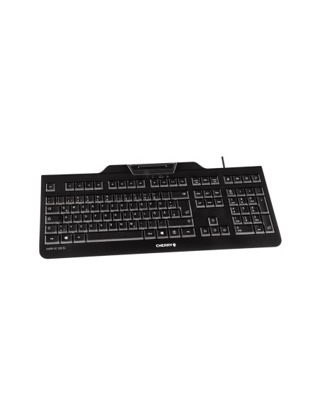 CHERRY KC 1000 SC teclado Oficina USB QWERTY Español Negro
