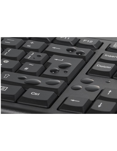 Kensington Conjunto de teclado y ratón inalámbricos KM150 EQ para sobremesa