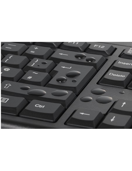 Kensington Conjunto de teclado y ratón inalámbricos KM150 EQ para sobremesa