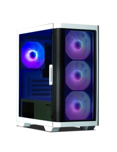 Zalman M4 WHITE carcasa de ordenador Mini Tower Negro, Blanco 2