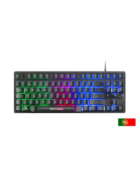 Mars Gaming MCPTKLPT, Combo RGB Teclado y Ratón, Diseño TKL, Layout Portugués