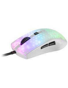 Mars Gaming MMRW, Ratón Gaming RGB Chroma, Estructura Translúcida Ultra-ligera 58 g, 12800 DPI, Switches Mecánicos HUANO, Blanco 2