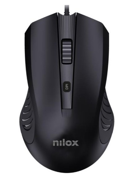Nilox MOUSB1013 ratón Oficina USB tipo A Óptico 2400 DPI