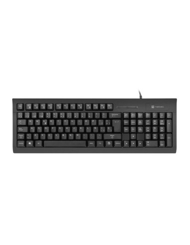 NATEC NKL-2052 teclado Oficina USB QWERTY Español Negro