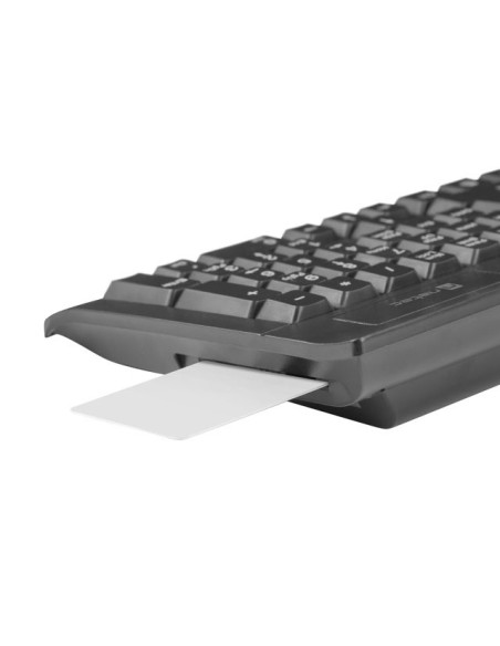 NATEC NKL-2052 teclado Oficina USB QWERTY Español Negro