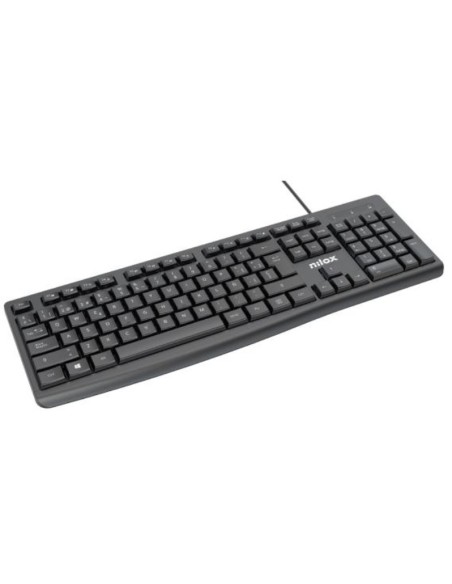 Nilox NXKBE000013 teclado Oficina USB Español Negro