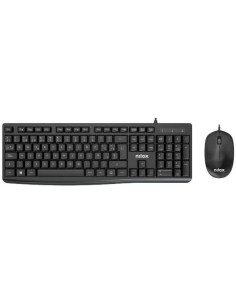 Nilox NXKME0012 teclado Ratón incluido Universal USB QWERTY Español Negro