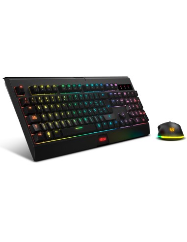 Krom KABALA teclado Ratón incluido Juego RF inalámbrico QWERTY Español Negro