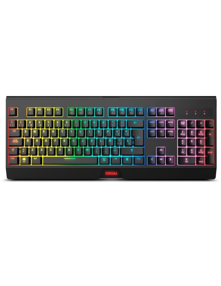 Krom KABALA teclado Ratón incluido Juego RF inalámbrico QWERTY Español Negro