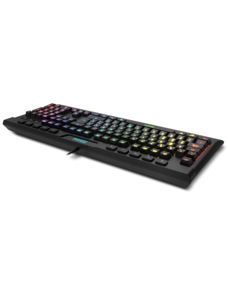 Krom Kalyos teclado Ratón incluido Juego USB Negro