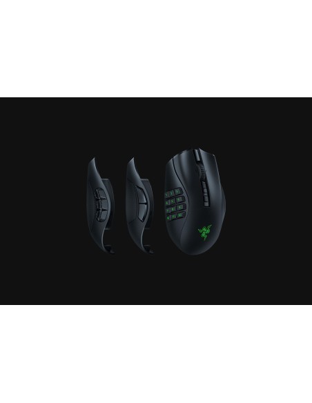 Razer Naga V2 Pro ratón Juego mano derecha RF Wireless + Bluetooth + USB Type-C Óptico 30000 DPI