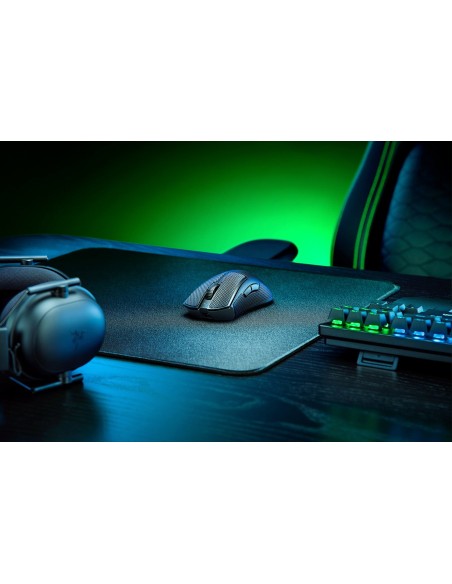 Razer DeathAdder V3 Pro ratón Juego mano derecha RF Wireless + USB Type-C Óptico 30000 DPI