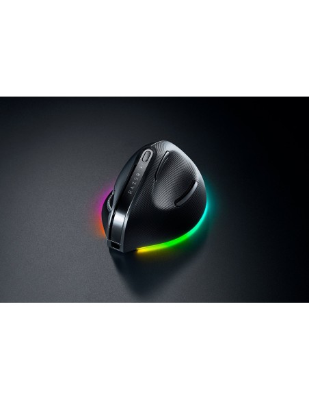 Razer Pro Click V2 Vertical ratón Universal mano derecha RF Wireless + Bluetooth + USB Type-C Óptico 30000 DPI