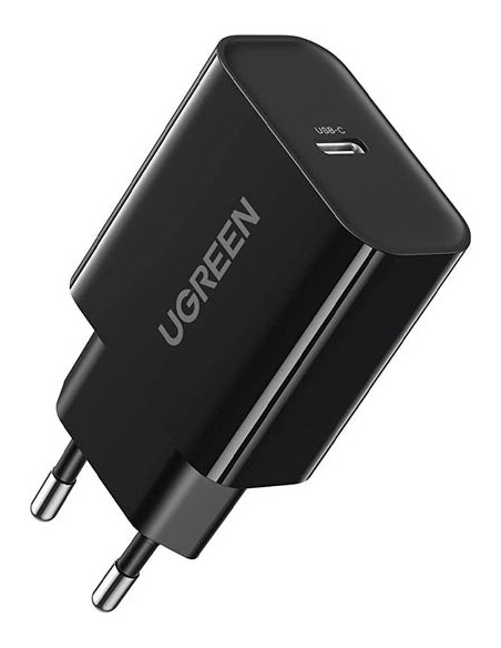 Ugreen 10191 cargador de dispositivo móvil Universal Negro Corriente alterna Carga rápida Interior