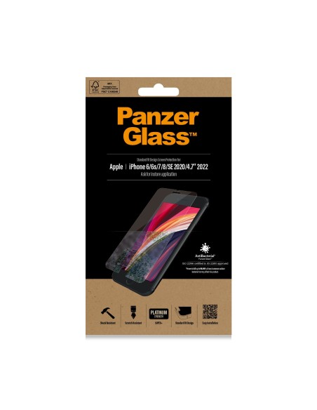 PanzerGlass ® Screen Protector iPhone 8 | 7 | 6s | 6 | SE (2020 2022) | Standard Fit Protector de pantalla Apple 1 pieza(s)