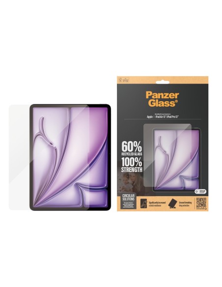 PanzerGlass ® Screen Protector iPad Air 13'' (2025-2024) | iPad Pro 13'' (2025-2024) | Ultra-Wide Fit Protector de pantalla