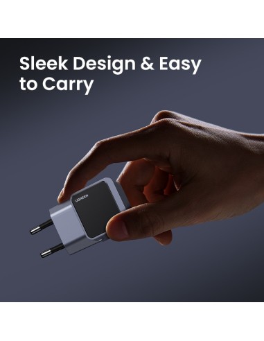 Ugreen Nexode S 30W USB-C GaN Fast Charger EU gray Teléfono móvil, Batería portátil, Teléfono Gris Corriente alterna Interior