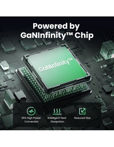 Ugreen Nexode Air 65W sieninis kroviklis, USB + 2x USB-C pilkos spalvos Ordenador portátil, Teléfono móvil, Ratón, Portátil,