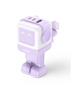 Ugreen Nexode RG 65W 3-Port GaN Ordenador portátil, Teléfono móvil, Ratón, Portátil, Batería portátil, Teléfono Rosa Corriente