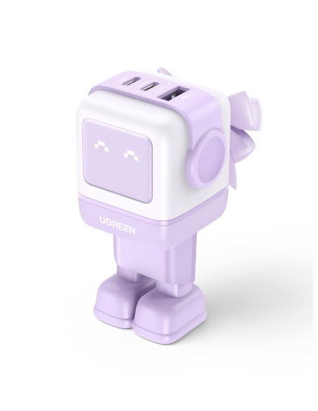 Ugreen Nexode RG 65W 3-Port GaN Ordenador portátil, Teléfono móvil, Ratón, Portátil, Batería portátil, Teléfono Rosa Corriente