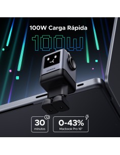 Ugreen 45515B cargador de dispositivo móvil Ordenador portátil, Teléfono móvil, Portátil, Batería portátil, Teléfono Gris 2