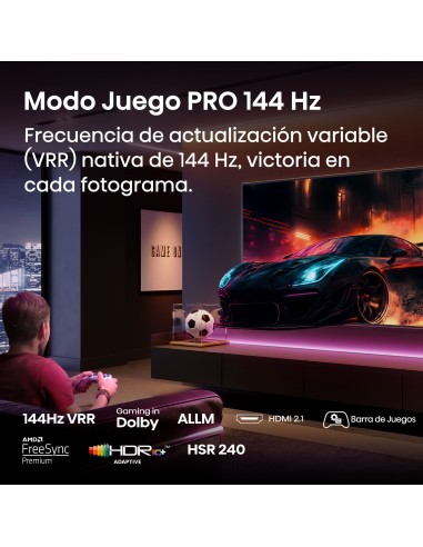 Hisense 55E7Q PRO 139,7 cm (55") 4K Ultra HD Smart TV Wifi Negro 330 cd   m²