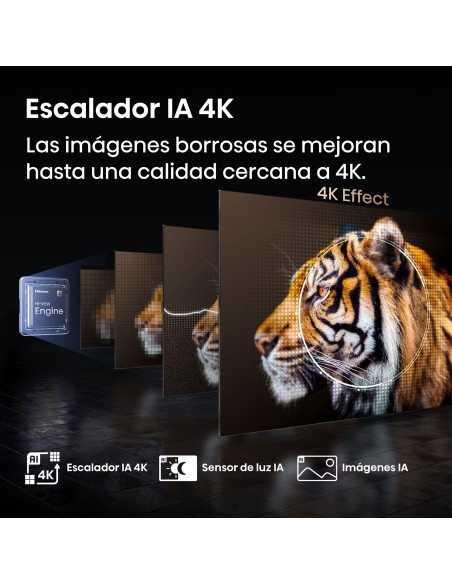 Hisense 55E7Q PRO 139,7 cm (55") 4K Ultra HD Smart TV Wifi Negro 330 cd   m²