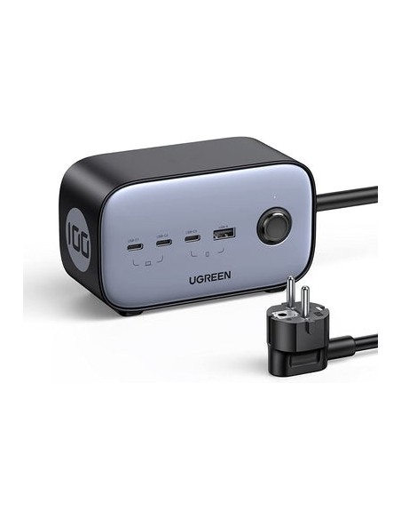 Ugreen DigiNest Pro 1 salidas AC Tipo C 1,8 m 4 3680 W Negro