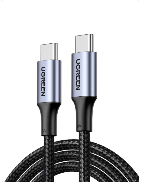 Ugreen 70427 cable USB USB 2.0 1 m USB C Negro, Plata