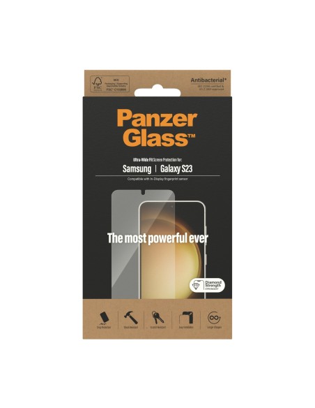 PanzerGlass ® Screen Protector Samsung Galaxy S23 | Ultra-Wide Fit Protector de pantalla 1 pieza(s)