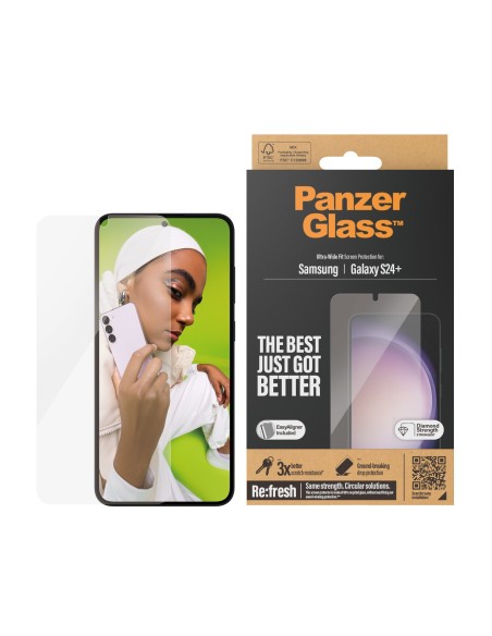 PanzerGlass ® Screen Protector Samsung Galaxy S24+ | Ultra-Wide Fit w. EasyAligner Protector de pantalla 1 pieza(s)