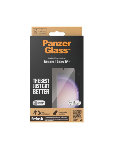 PanzerGlass ® Screen Protector Samsung Galaxy S24+ | Ultra-Wide Fit w. EasyAligner Protector de pantalla 1 pieza(s)