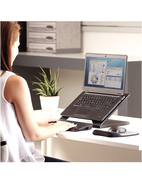 Fellowes Designer Suites Soporte para ordenador portátil Negro 43,2 cm (17")