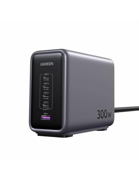 Ugreen 90903B cargador de dispositivo móvil Universal Negro, Gris Corriente alterna Carga rápida Interior