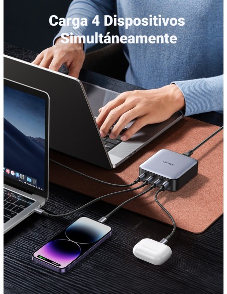 Ugreen Nexode Universal Gris Corriente alterna Carga rápida Interior