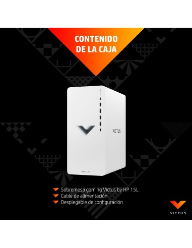 Victus by HP 15L TG02-0177ns AMD Ryzen™ 5 5600G 16 GB DDR4-SDRAM 512 GB SSD NVIDIA GeForce RTX 3050 FreeDOS Torre PC Negro
