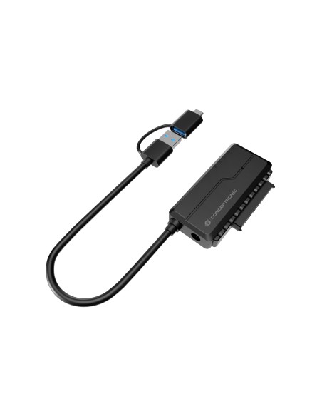 Conceptronic ABBY21B cambiador de género para cable USB Type-A SATA 22-pin Negro