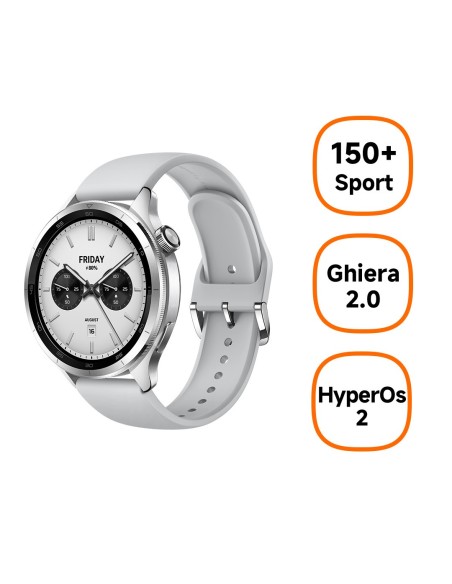 Xiaomi S4 3,63 cm (1.43") AMOLED 47.3 mm Digital 466 x 466 Pixeles Pantalla táctil Plata