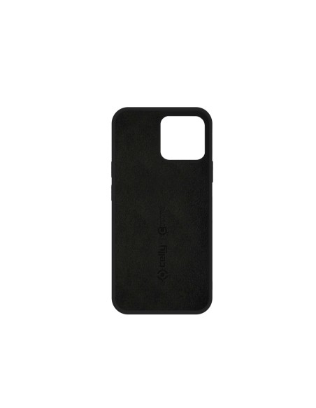 Celly Cromo funda para teléfono móvil 15,5 cm (6.1") Negro
