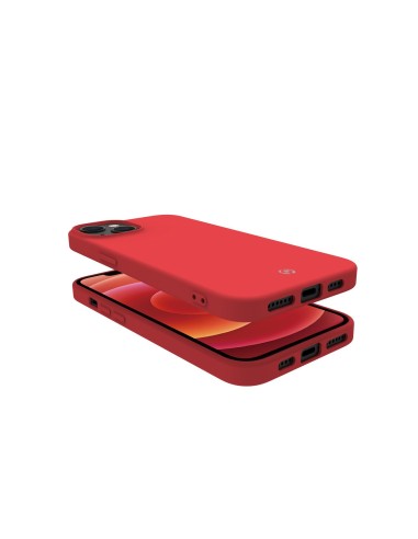 Celly Cromo funda para teléfono móvil 15,5 cm (6.1") Rojo
