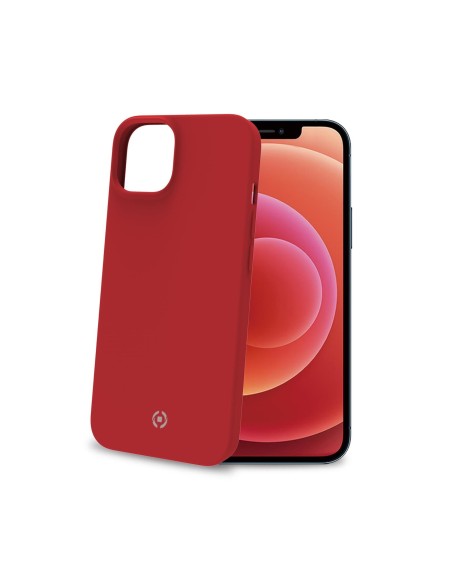 Celly Cromo funda para teléfono móvil 17 cm (6.7") Rojo