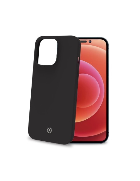 Celly Cromo funda para teléfono móvil 17 cm (6.7") Negro