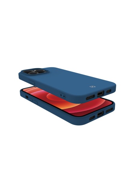 Celly Cromo funda para teléfono móvil 17 cm (6.7") Azul