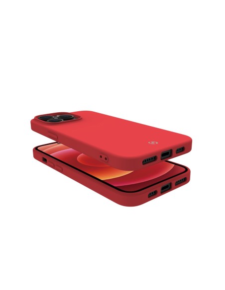 Celly Cromo funda para teléfono móvil 17 cm (6.7") Rojo