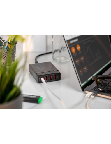 Digitus Adaptador USB universal de 4 puertos, USB Type-C™