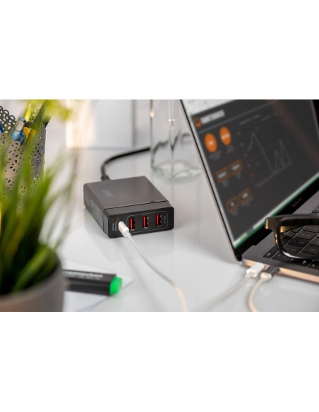 Digitus Adaptador USB universal de 4 puertos, USB Type-C™