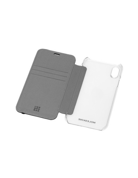 Moleskine ET9CBPXRCLR funda para teléfono móvil 15,5 cm (6.1") Folio Negro, Transparente