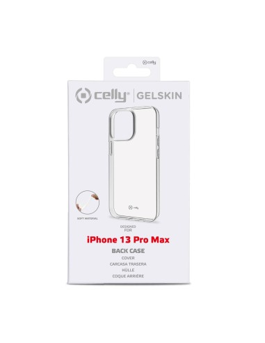 Celly GELSKIN Apple iPhone 13 Pro Max funda para teléfono móvil 17 cm (6.7") Transparente